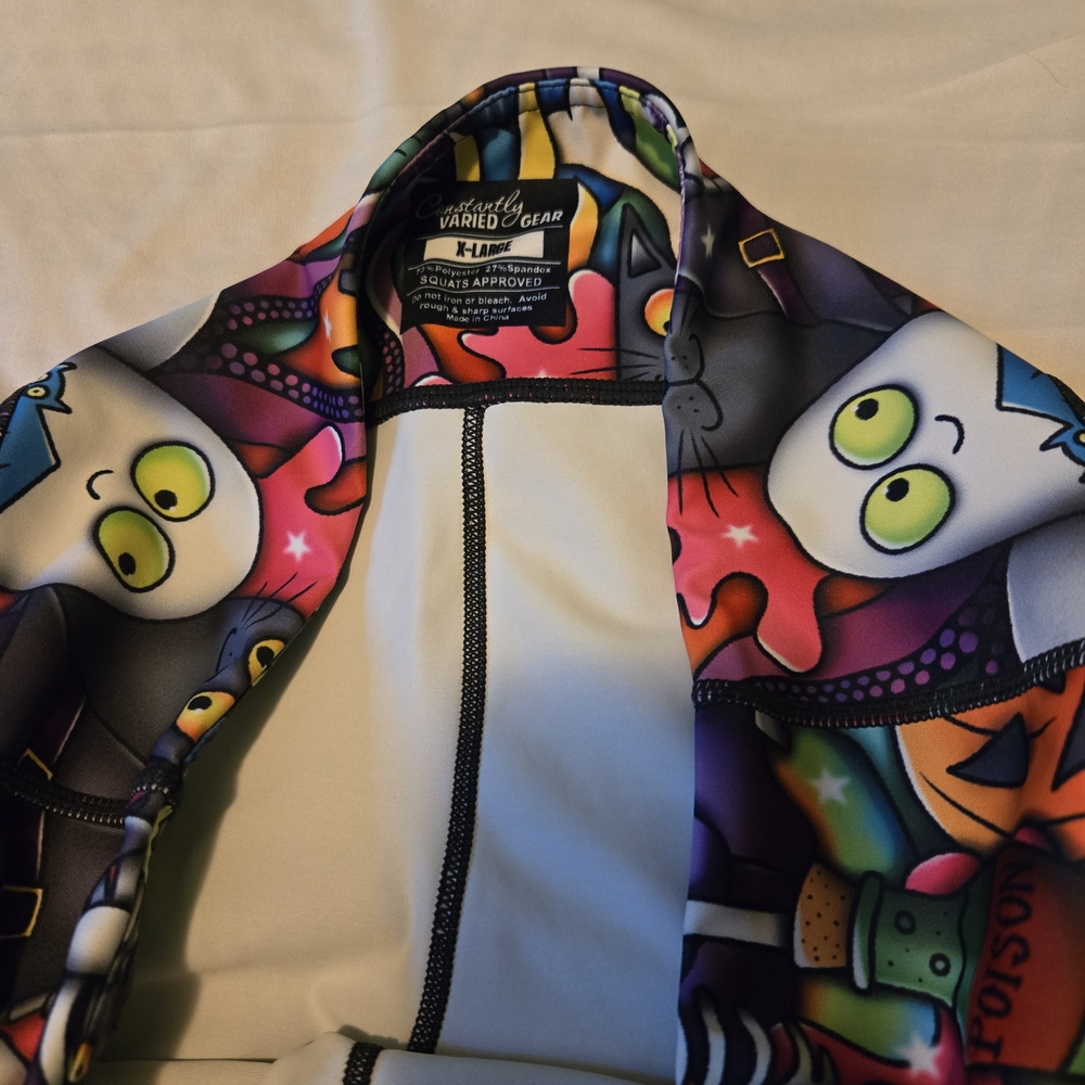 Constantly Varied Gear Halloween Themed Capris Length Leggings - Picture 2 of 2